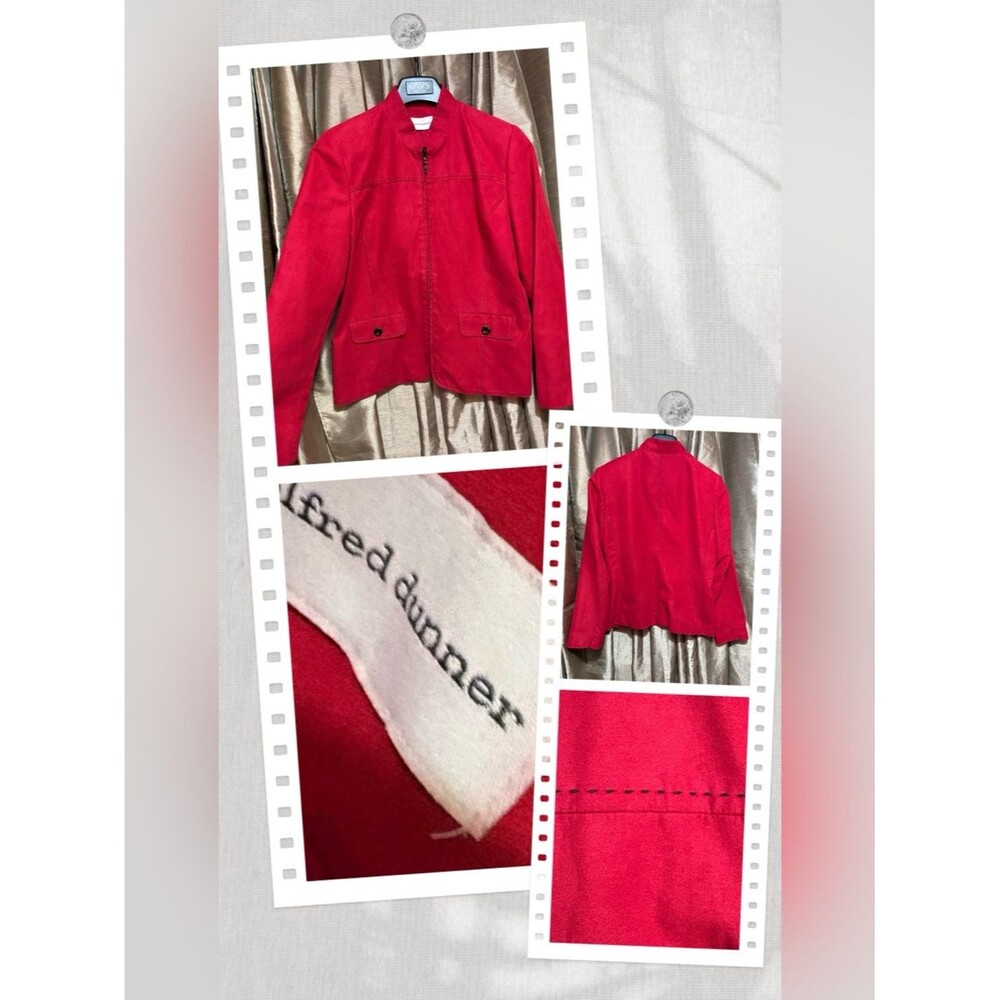 Alfred Dunner Bright Red Jacket #1887